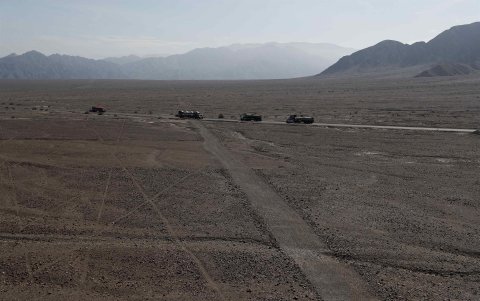 Las líneas de Nazca, sitio turístico en Perú.