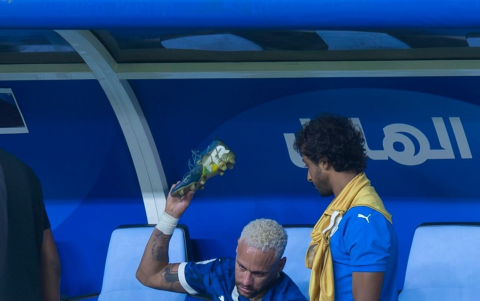 Neymar expresa su enojo tras volver a lesionarse en el partido de Al Hilal ante Esteghlal de Irán