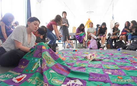 Una serie de talleres se dictaron dentro del marco de la exposición.