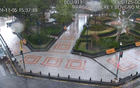 Cuenca ha presentado lluvia y granizo este martes.