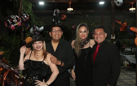 Laura Sabando, Juan Mateo, Malke Farah y Raúl Olmedo.