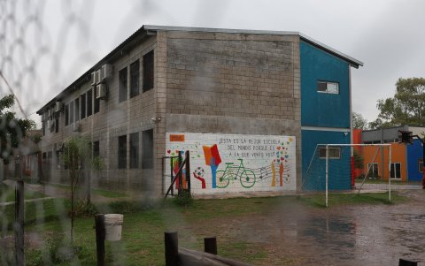 Lugar. La fachada del Colegio María de Guadalupe en el Municipio de Tigre en la provincia de Buenos Aires.