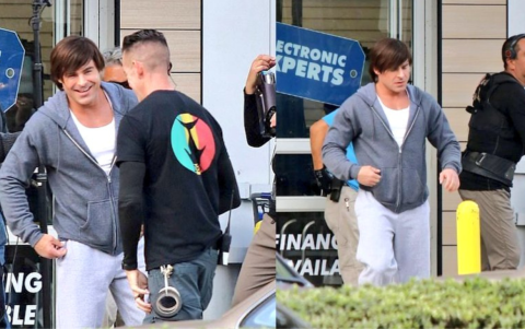 Zac Efron se encuentra grabando la película Famous.