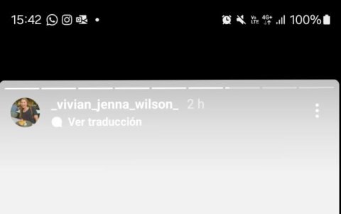 La hija de Musk también compartió el mensaje en sus historias.