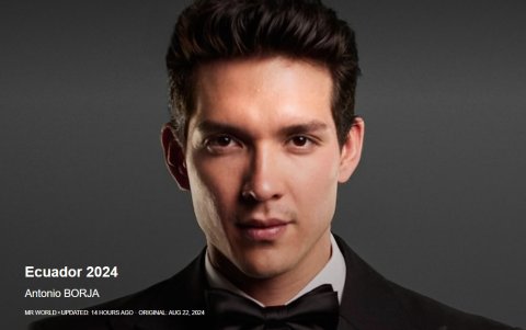 Imagen equivocada de Antonio Borja en la web oficial de Mr. World