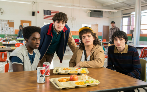 Parte del elenco de la serie de Netflix 'Stranger Things'.