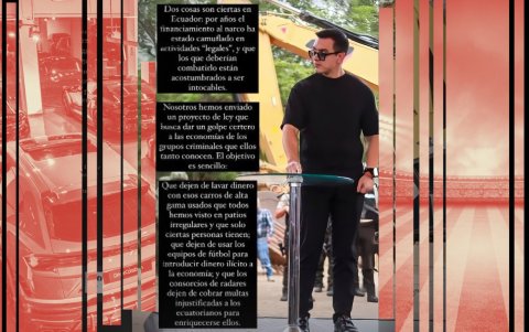 Declaración. El presidente Daniel Noboa hizo referencia a la nueva propuesta legal en una historia de su cuenta de Instagram.