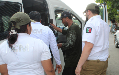 Agentes pidieron el apoyo del Instituto Nacional de Migración para el resguardo de los migrantes.