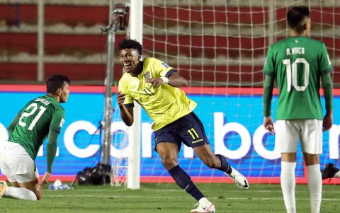 Kevin Rodríguez selló el 2-1 en suelo boliviano el 12 de octubre del 2023.