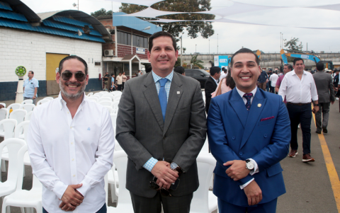 Joffre Jalil, José Neira y Johann Pesantes.
