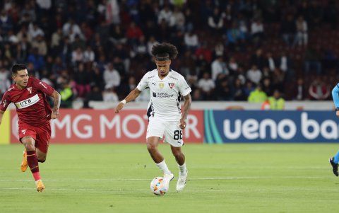 Marco Angulo llegó a inicios de 2024 como refuerzo de Liga de Quito, club con el que disputó 20 partidos.