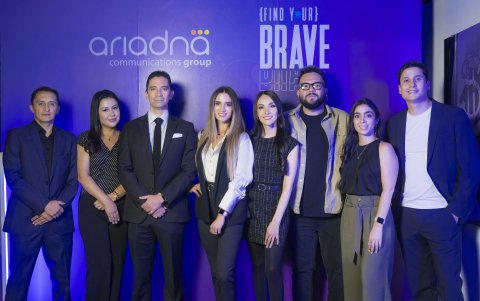 Marcelo Rodríguez, director de cuentas; Alejandra Mosquera, directora de Medios; Ricardo Aguilar, VP Managing Director; Alejandra Naranjo, directora de cuentas; Paulina Mejía, directora de New Busines; Kléver Mendoza, director general creativo; Zulay Romero, directora de cuentas; Juan Carlos Sabay, director de cuentas.