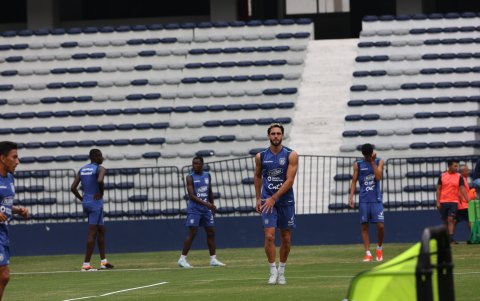 Leonardo Campana e uno de los entrenamientos con la Tricolor.