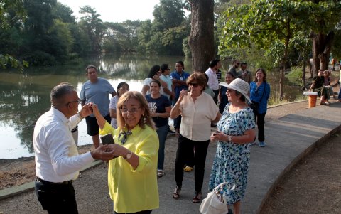 Estero Salado. El encuentro obligó a los residentes a pensar en este ecosistema, olvidado y en riesgo de perder su flora y fauna.