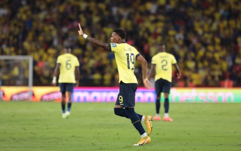 Gonzalo Plata viene de hacer dos goles ante Bolivia-