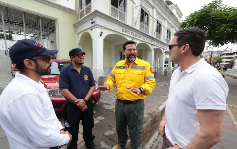 El capitán durante el encuentro con EXPRESO.