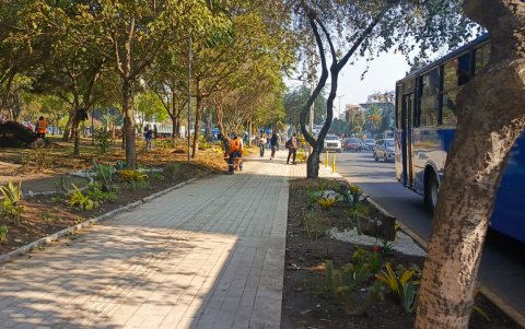 Los quiteños ya pueden disfrutar de algunas de las mejoras realizadas, como los cruces peatonales renovados en las calles Holanda y Bélgica.