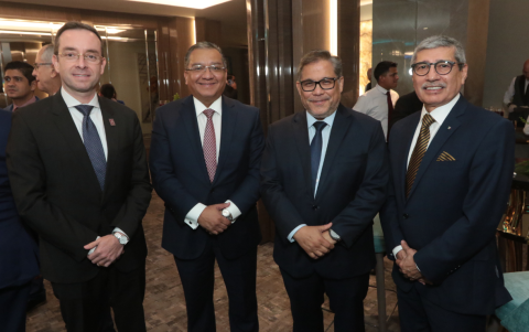 Pablo Alarcón, Joffre Campaña, Gabriel Robayo y Byron San Miguel.