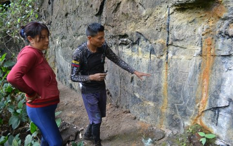 Estos vestigios se encuentran dentro de la Finca El Paraíso en la comunidad Mondayaku en Archidona.