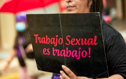 Las y los trabajadores sexuales quieren poder trabajar sin acoso.