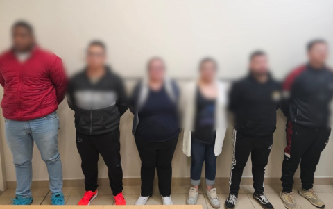 Las seis personas detenidas ya fueron a audiencia y se determinó que solamente las dos mujeres guardarán prisión preventiva.