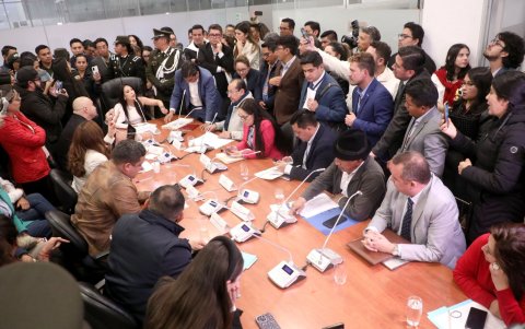 Fiscal. El momento más conflictivo en esta mesa ocurrió el 9 de septiembre del 2024 cuando el oficialismo logró bloquear la calificación de juicio a Salazar.