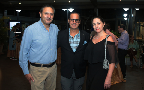 Iván Noboa, Fernando Núñez y Gabriela Brinkmann.