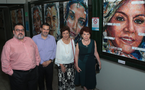 Juan Carlos Núñez, Juan Pablo Estrada, Flavina de Paredes y Haydée de García.