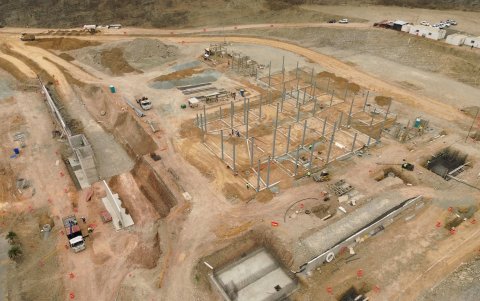 Imagen del estado de ejecución en el que se encuentra la obra.