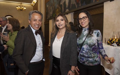 Iván Vallejo, Tania Pazmiño y Gabriela Ponce.