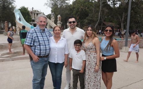 Benjamín Villagrán, Lupita Amaya, Jhon Coronel, Ian Coronel, Julissa Garcés y María Isabel Machare.