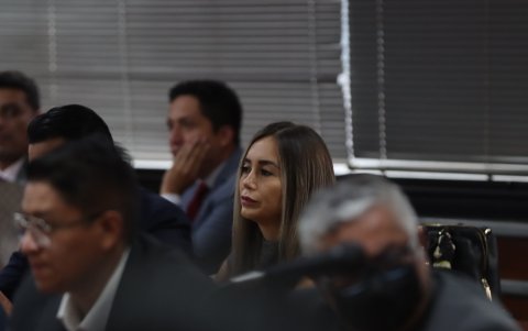 Maribel Barreno durante el juicio por el delito de obstrucción a la justicia.