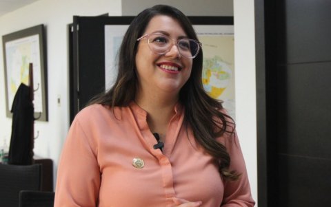 La exministra de Energía, Andrea Arrobo expuso las razones para no exponer chats con Noboa.