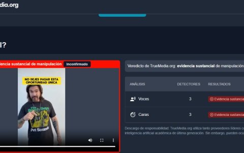 TrueMedia.org detecta al video de Juanes promocionando cajas de Amazon como contenido manipulado.