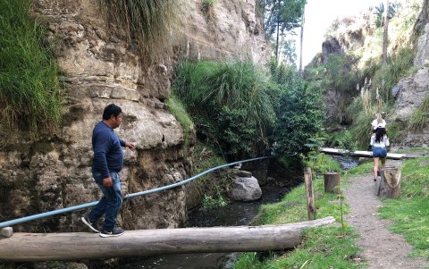 El diseño de la ruta se realizo con la ayuda de los albañiles que viven en la localidad.