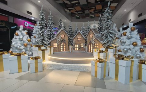 El pueblito navideño de Policentro es uno de los grandes atractivos de estas fechas.