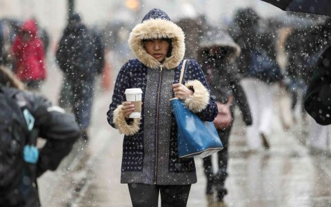 Referencial. Las tormentas de nieve son ráfagas intensas.