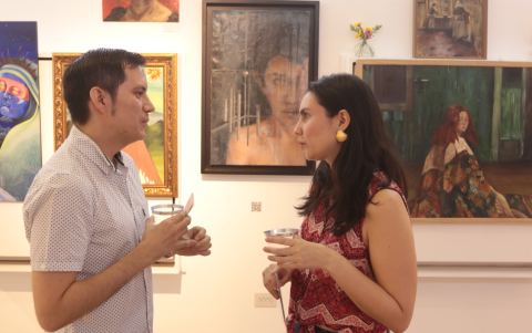 Rommel Romero y Andrea Dunn.