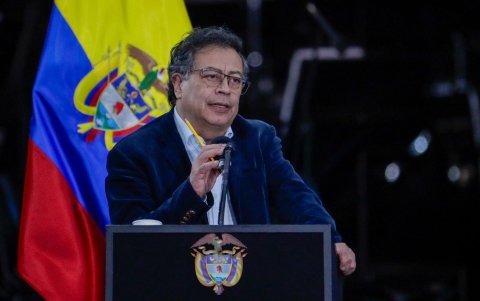 El presidente Gustavo Petro, en una de sus recientes apariciones publicas.