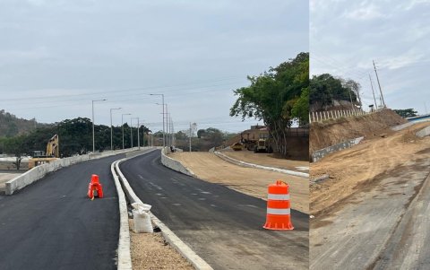 El anillo vial termina a la altura del km 22 de la vía a la costa, donde está el paso elevado que aún no está habilitado.