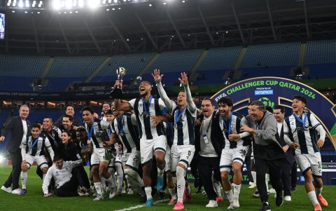 Jugadores de Pachuca celebraron la clasificación a la final de la Copa Intercontinental