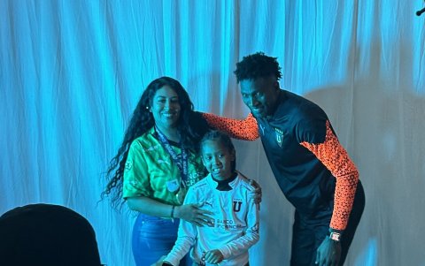 Dida Domínguez resaltó el apoyo de su esposa e hija, su gran inspiración.