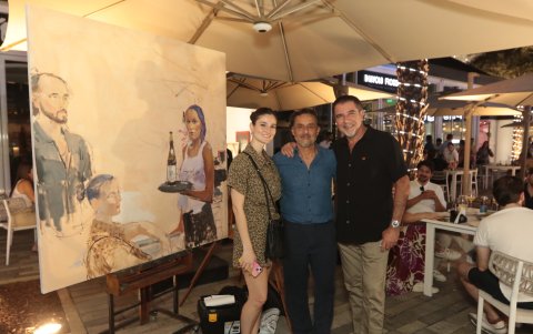 Doménica Borges, Chiqui Castro y Jaime Zapata.