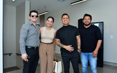 Eduardo Rodríguez, Nina Santander, Jorge Muñiz y Juan Carlos Lucas.