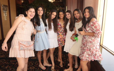 Isabella García, Julieta Cevallos, Alessia Ginatta, María Amelia Cevallos, Anarella Stagg, Ivanna Oviedo y Luciana Yánez.