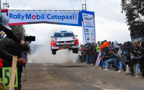 El Volkswagen Polo GTR R5 con que Quirola disputó las 5 etapas.