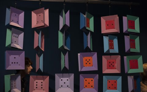 La muestra también exhibe algunas de las obras aéreas de Andrade Moscoso.