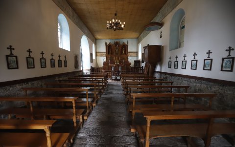 La iglesia es uno de los hitos del sitio y es considerada una de las capillas más antiguas del país.