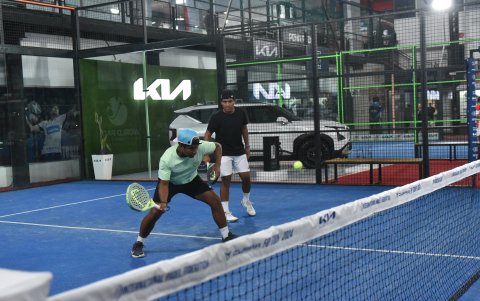 David y Daniel Aqüero Mateo en una de las jornadas de preparación en la ciudad capital, donde residen. Los hermanos son destacados en Sub-16 y Sub-18.
