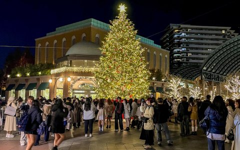 En la imagen, Mercado navideño de Ebisu Garden, en Tokio.